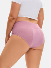 Women's Bamboo Plus Size Hi-Waist Heavy Flow Period Underwear 3-Pack